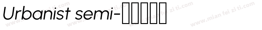 Urbanist semi字体转换